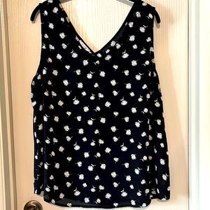 Floral Black Dress Tank